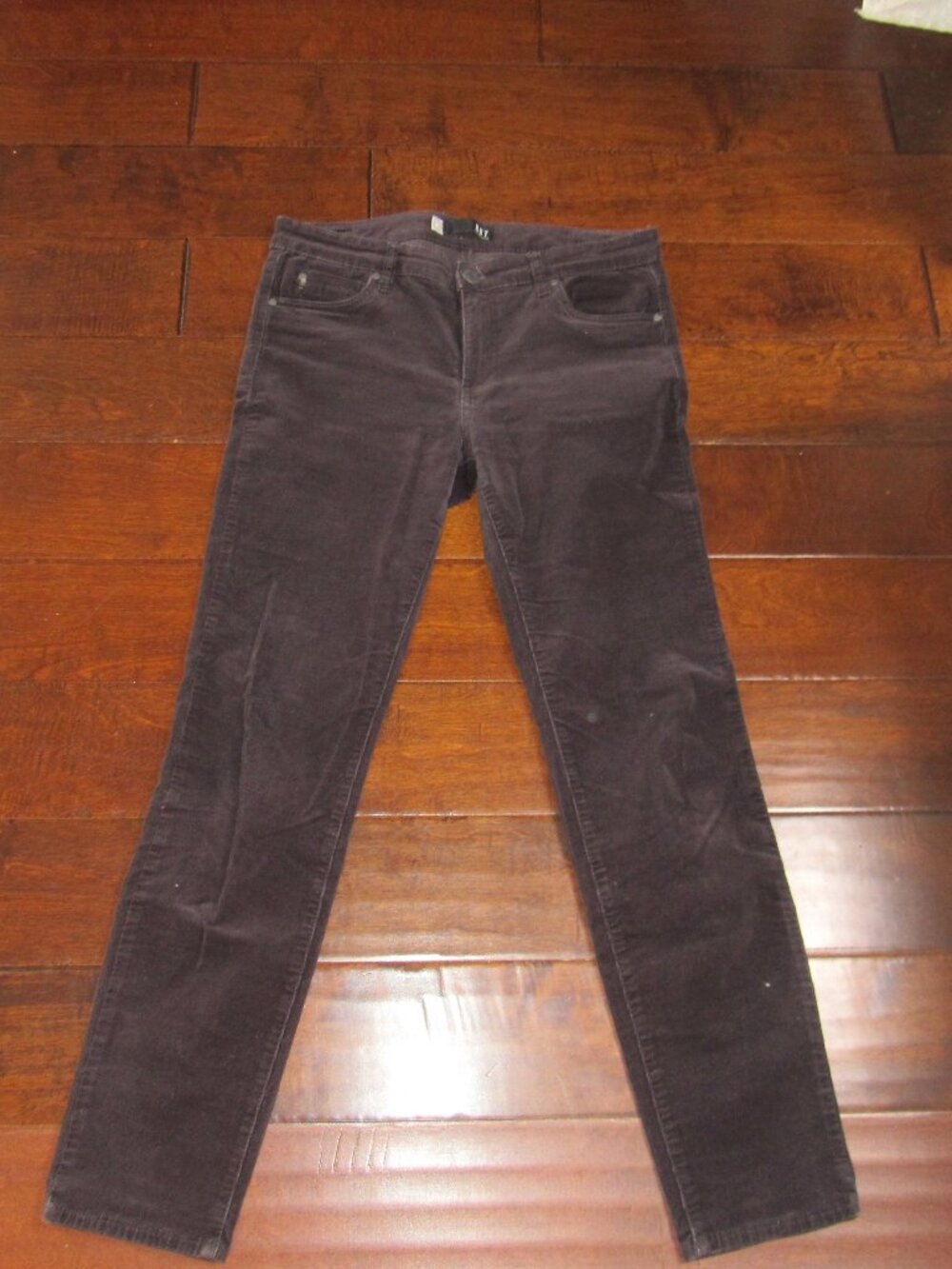 KUT from the Kloth Diana Corduroy Skinny Pants Women Size 10 Dark Earth Tones